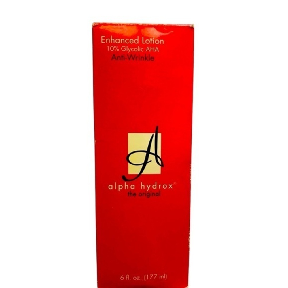 New old stock Alpha Hydrox enhanced lotion anti-wrinkle 10% Glycolic AHA 6 oz.